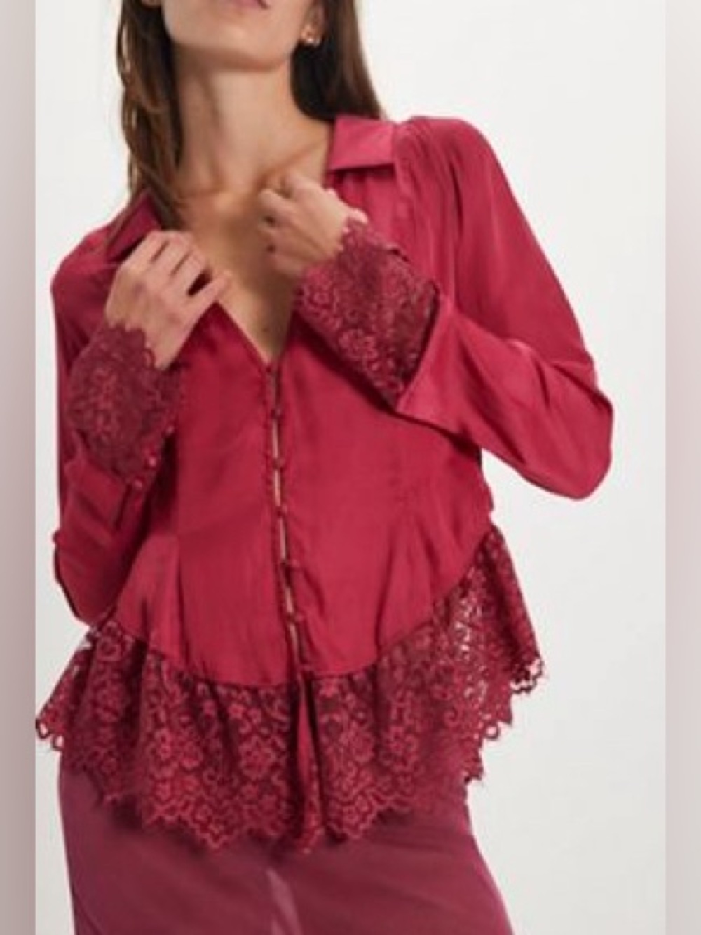 Free People Ester Lace Top